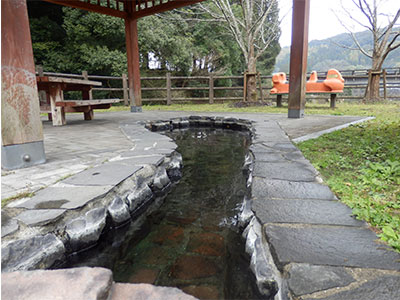 農村公園 足湯