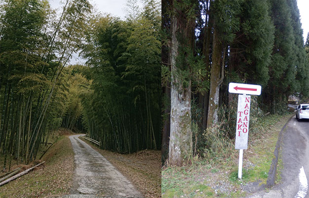 長野滝　続く道