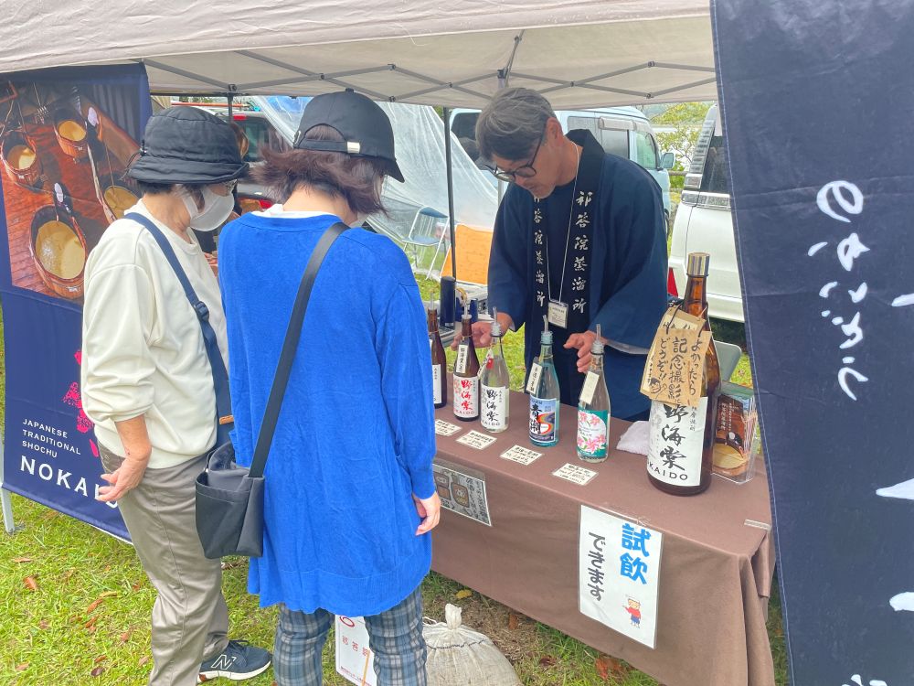 いむた池マルシェ秋2025ブースの様子