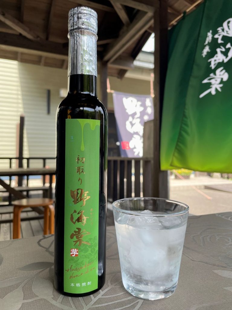 手造り麹から生まれる芋焼酎「初取（はつど）り野海棠」