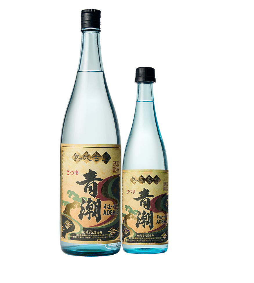 手造り麹×かめ壺で仕込む手造り青潮をさらに、3年以上貯蔵した、蔵人の五感を最大限に生かした一杯です。古酒ならではの落ち着いたまろやかと深み。