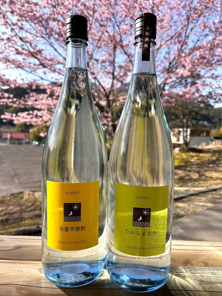 2026年春の定期便6月お届け商品「青潮 全量芋焼酎」「青潮 5年古酒・たからまさり」