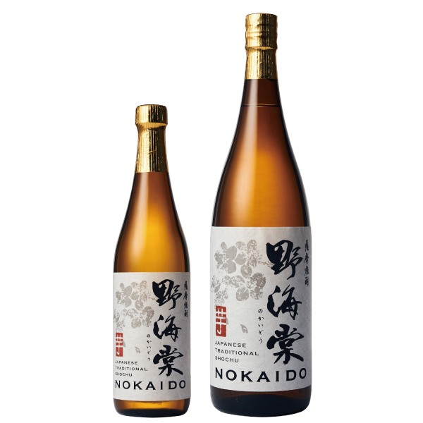 「芋焼酎　野海棠」　25度　720ml、1800ml　手造り麹、木桶仕込み、木樽蒸留の希少でこだわりの芋焼酎