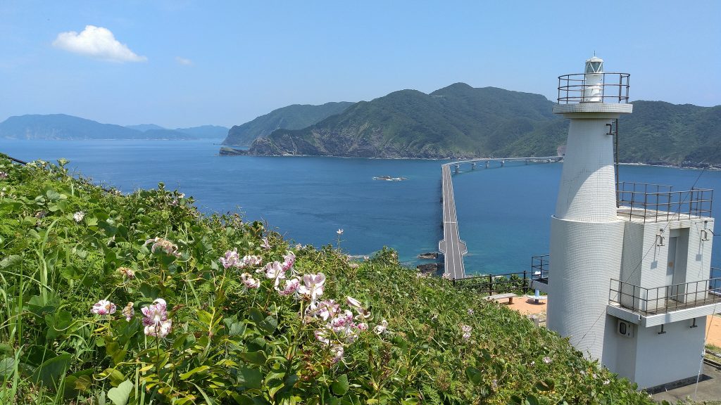 鳥ノ巣山展望所 からの甑大橋の眺め