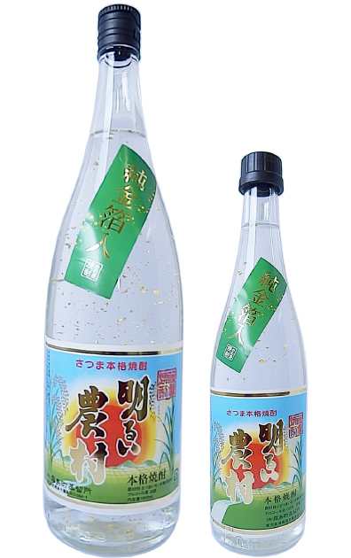明るい農村 純金箔入 1800ml-720ml