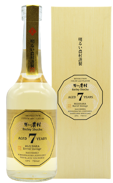 AKARUI NOUSON BARLEY ミズナラ樽熟成「麦」 7年 40度　720ml