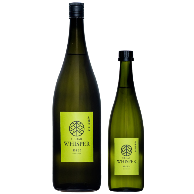 木桶仕込み芋焼酎CEDARシリーズ「WHISPER　紅まさり」1800-720ml